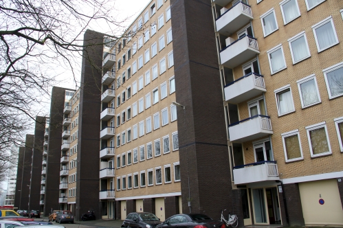 Flatgebouwen met woningen, Van Nijenrodeweg, Buitenveldert, Amsterdam